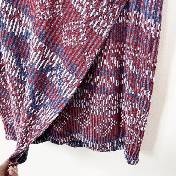 Anthropologie Red and Blue Pencil Skirt - Picture 9 of 13